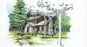 Briggs Architecture Greystone Cabinp Perspective